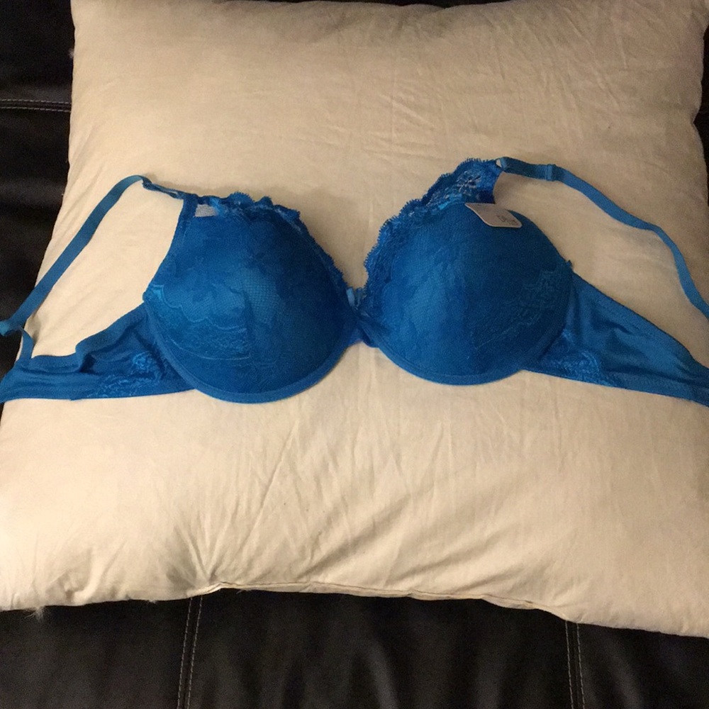 NWT Olive Street Blue Padded Bra Size 42D